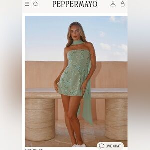 Peppermayo Mini Dress with scarf size 6!